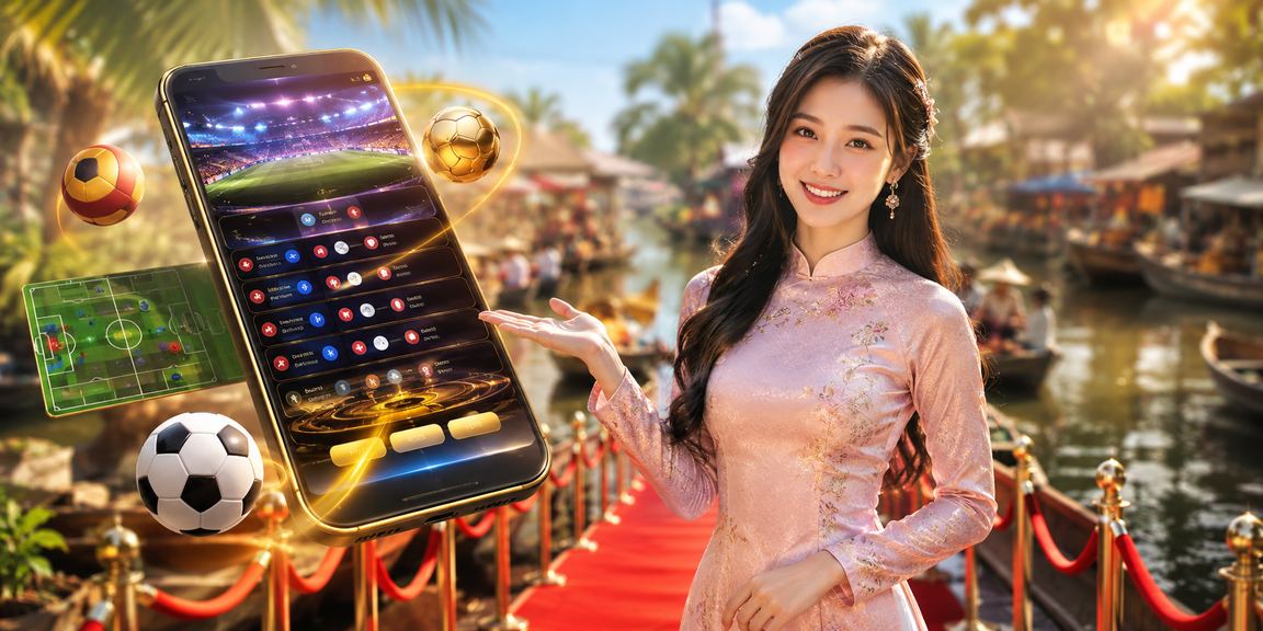 Người chơi sử dụng ứng dụng ql50 tại miền Tây vùng sông nước